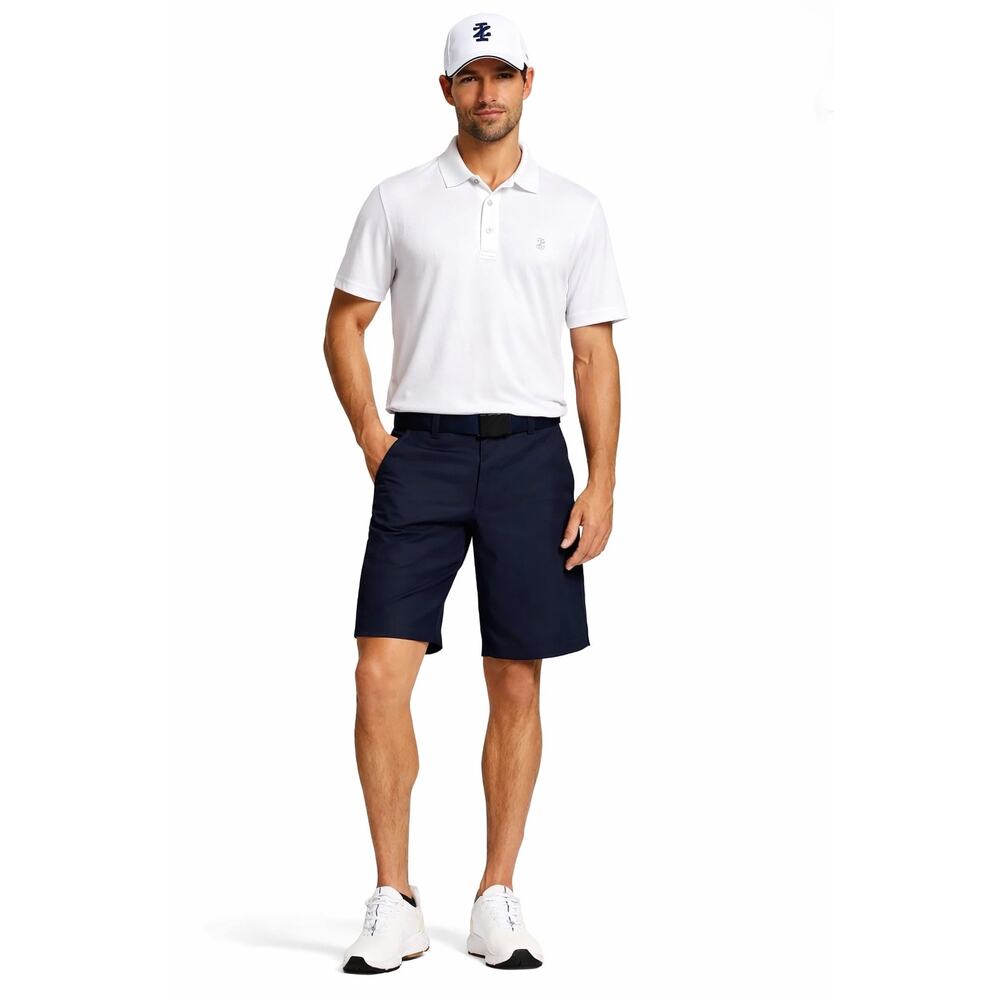 Izod Golf Navy Performance Shorts Stretch Lightweight Classic Fit Mens 34 NWT
